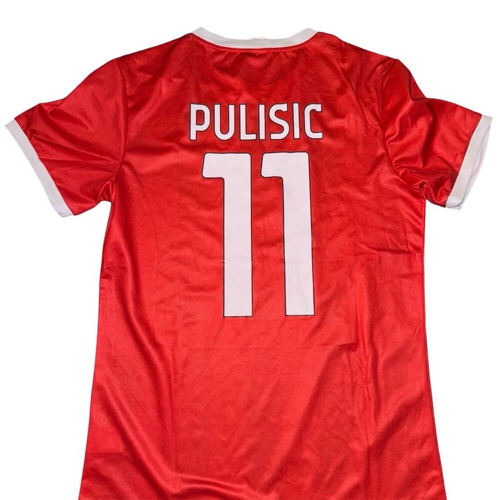AC Milan 2024/25 Home Soccer Jersey Pulisic #11 Men's L Multicolor